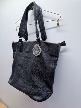 NWT Coco+Carmen Black Pebbled Look Personal Assistant Organizer Tote 14”x 8.5” 💼